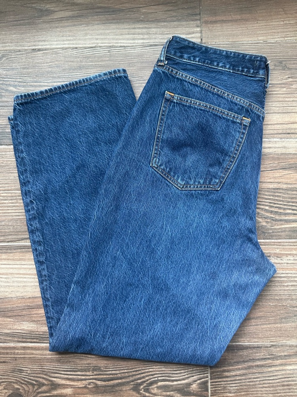 Abercrombie & Fitch Straight Leg Jeans  Loose High Rise Classic Blue curve love - Picture 3 of 12